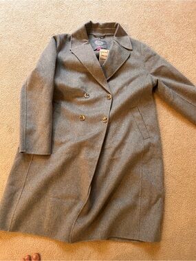 Vince camuto Wool-Blend Double-Breasted Grey Women's Coat